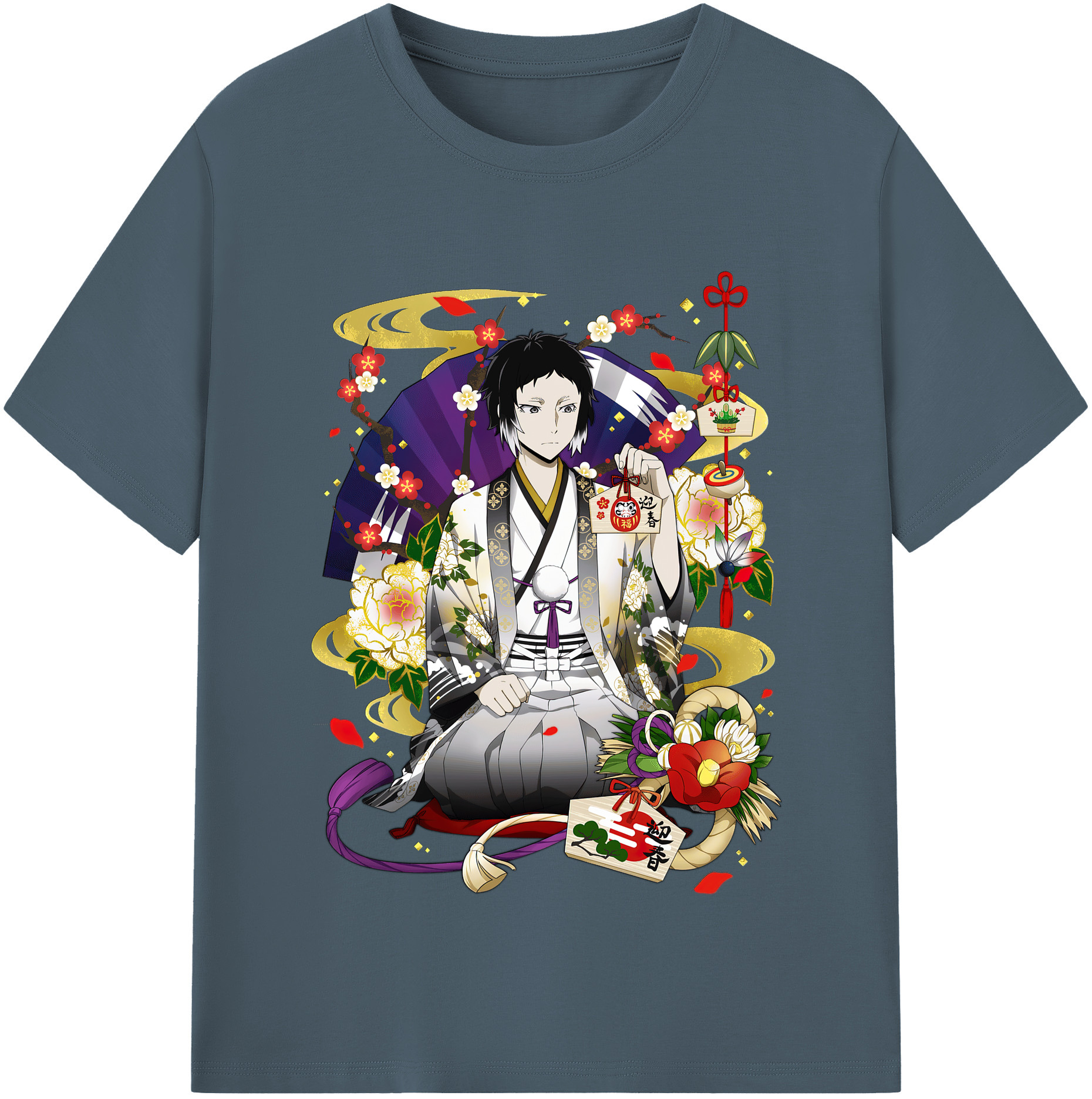 （画像用） 文豪ストレイドッグス Bungo Stray Dogs 綿100％半袖Tシャツ（フロントプリント）